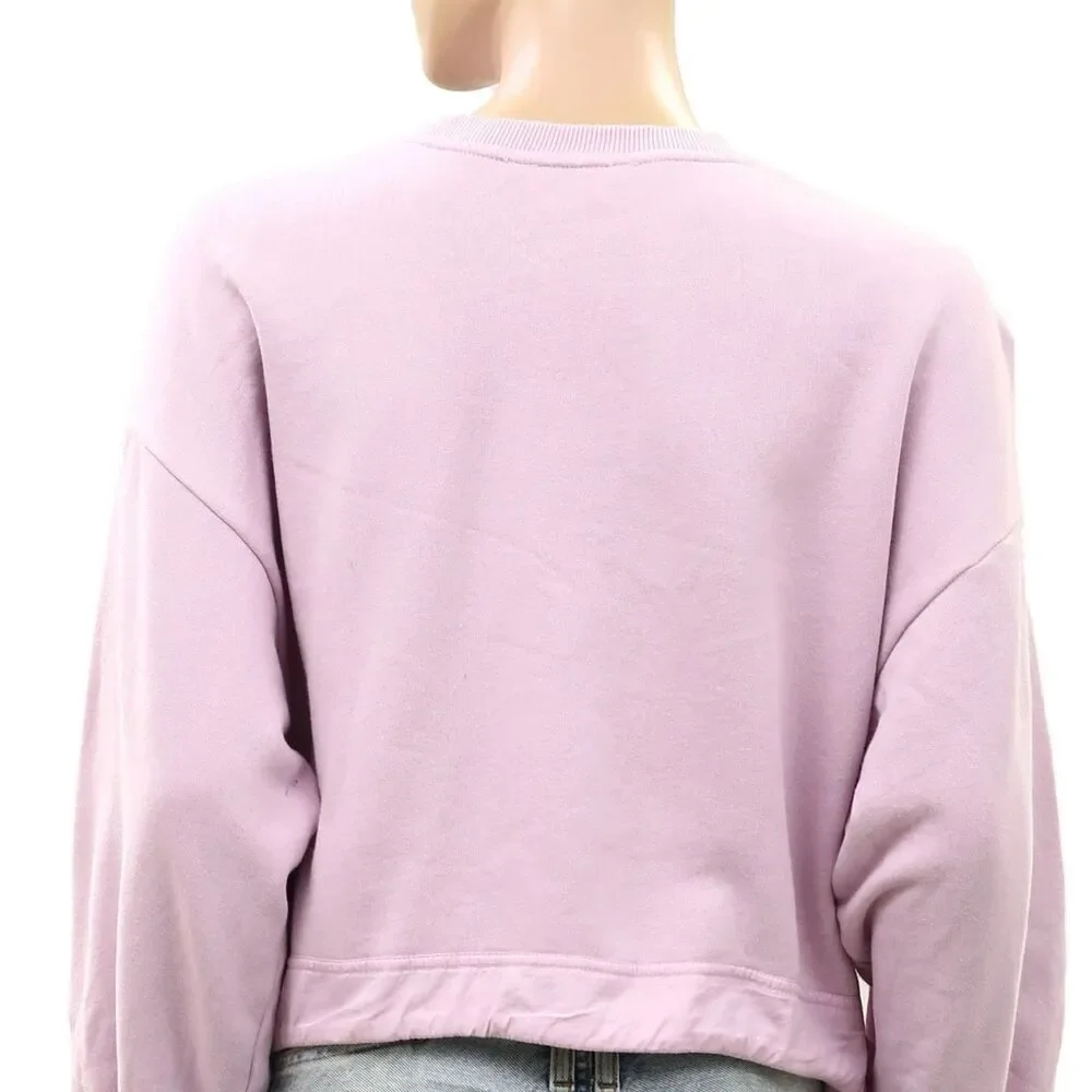 Maeve Anthropologie Big Top Sweatshirt Cotton Solid Cotton Crew Neck M 289611